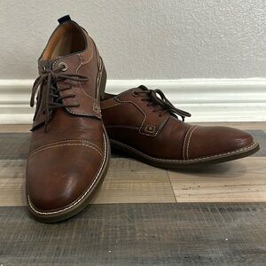 Guess Men's Size 12 Brown Jibben Oxford Shoes